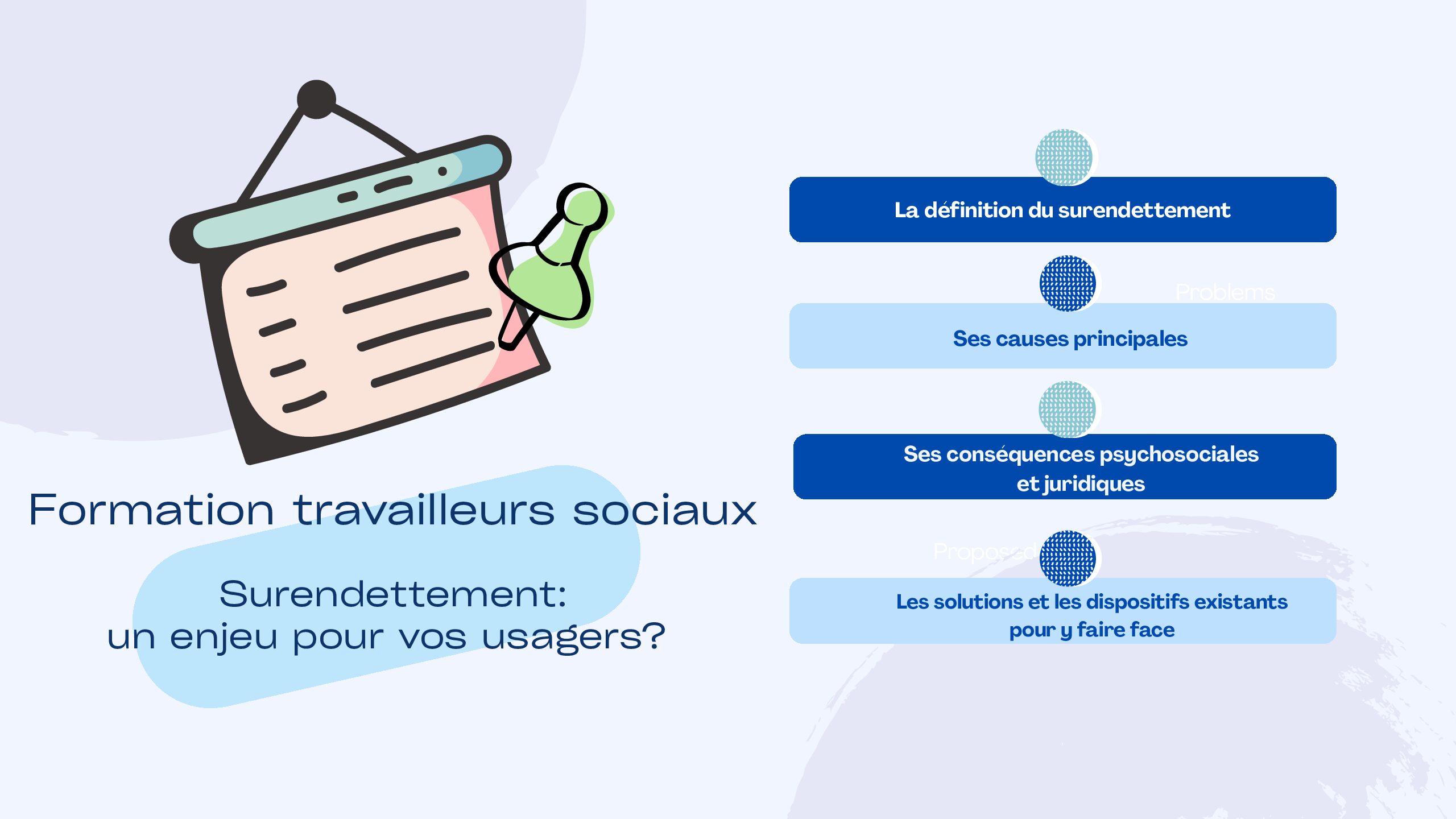 Visuel form surendettement Formation travailleurs sociaux : « Surendettement, un enjeu pour vos usagers?